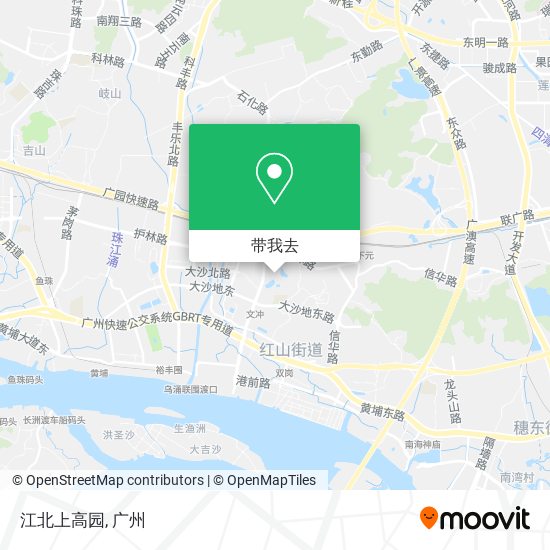 江北上高园地图