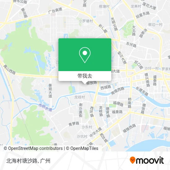 北海村塘沙路地图