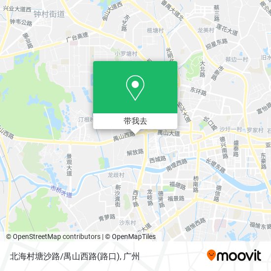 北海村塘沙路/禺山西路(路口)地图