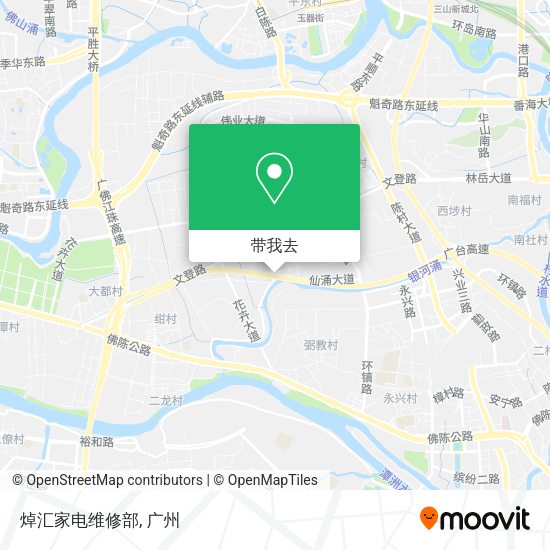 焯汇家电维修部地图
