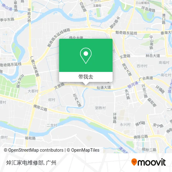 焯汇家电维修部地图