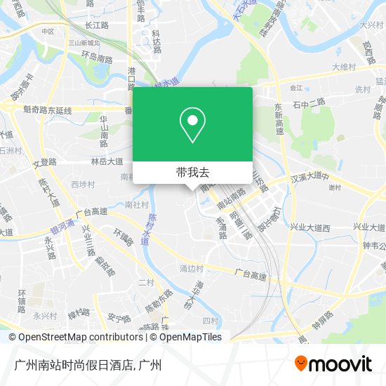 广州南站时尚假日酒店地图