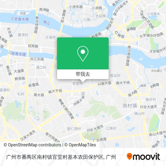 广州市番禺区南村镇官堂村基本农田保护区地图