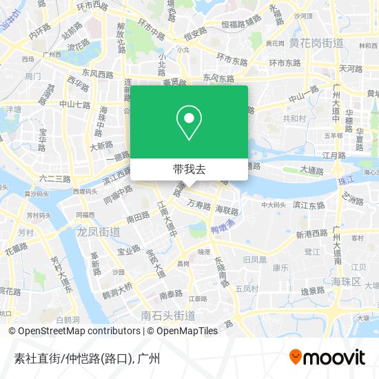 素社直街/仲恺路(路口)地图