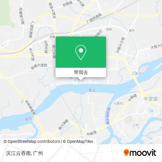 滨江云吞面地图