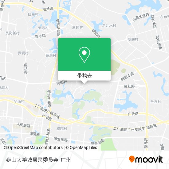 狮山大学城居民委员会地图