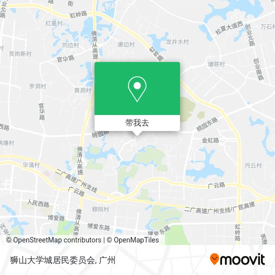 狮山大学城居民委员会地图