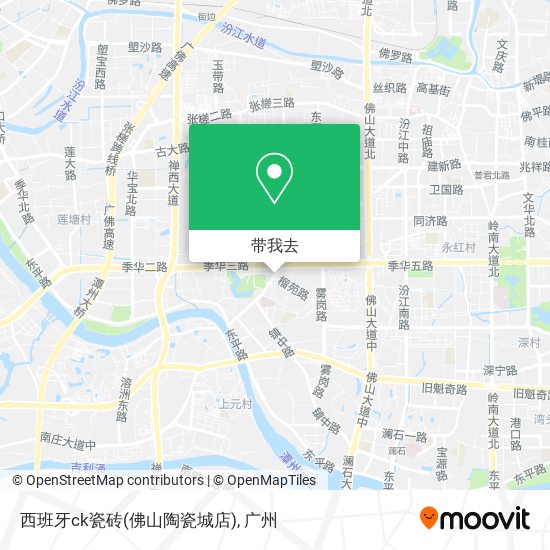 西班牙ck瓷砖(佛山陶瓷城店)地图