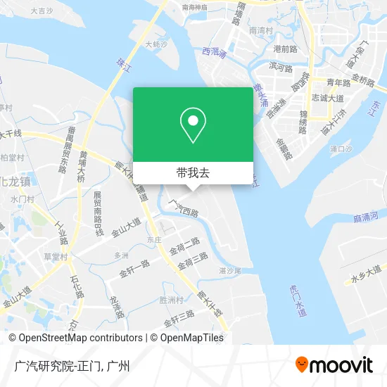 广汽研究院-正门地图