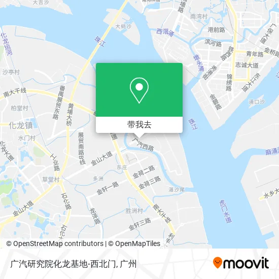 广汽研究院化龙基地-西北门地图