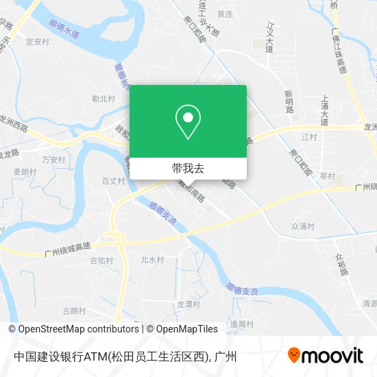 中国建设银行ATM(松田员工生活区西)地图