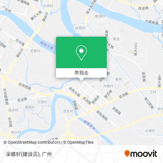 采蝶轩(建设店)地图