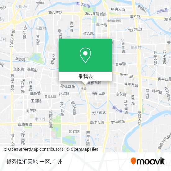 越秀悦汇天地-一区地图