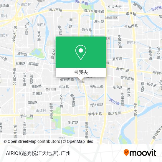 AIRIQI(越秀悦汇天地店)地图