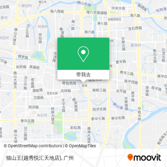 猫山王(越秀悦汇天地店)地图