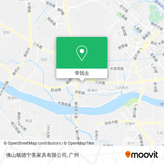 佛山顺德宁美家具有限公司地图