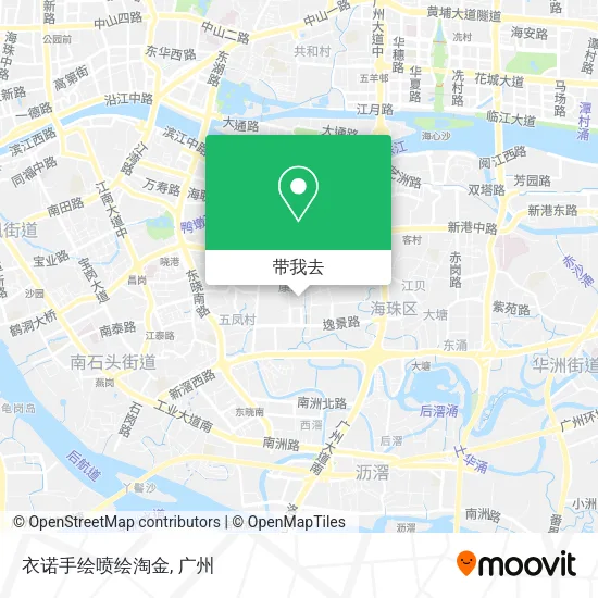 衣诺手绘喷绘淘金地图