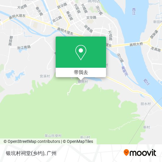 银坑村祠堂(乡约)地图