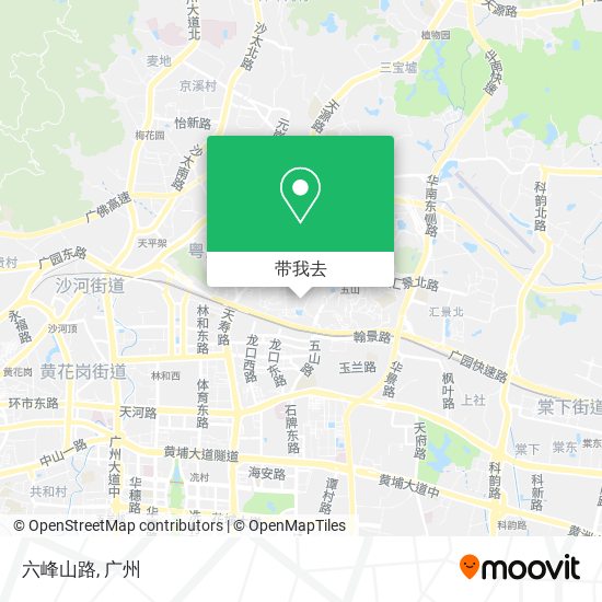 六峰山路地图