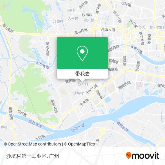沙坑村第一工业区地图