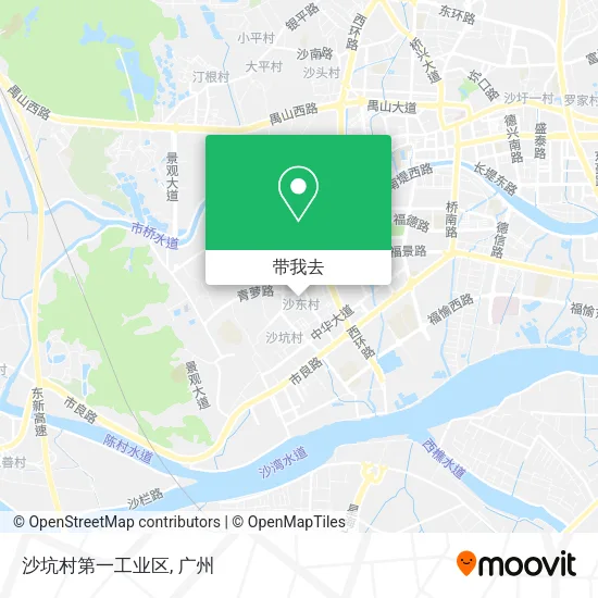 沙坑村第一工业区地图