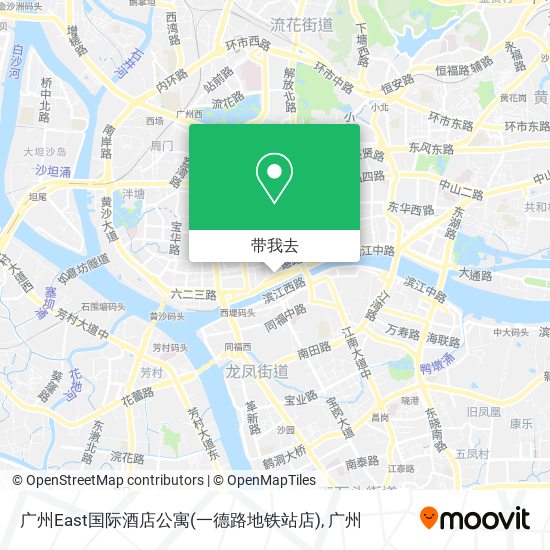 广州East国际酒店公寓(一德路地铁站店)地图
