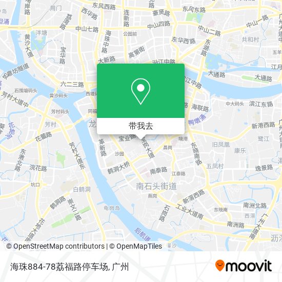 海珠884-78荔福路停车场地图