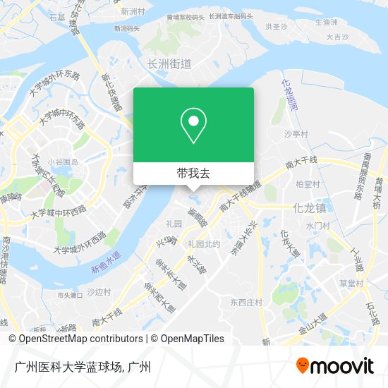 广州医科大学蓝球场地图