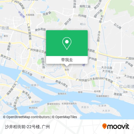 沙井程街前-22号楼地图