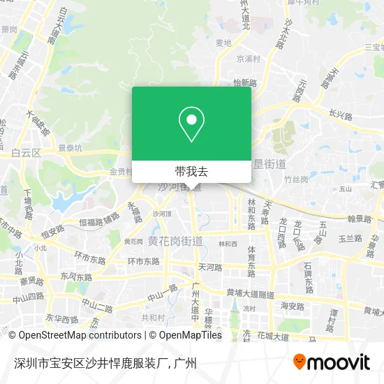 深圳市宝安区沙井悍鹿服装厂地图