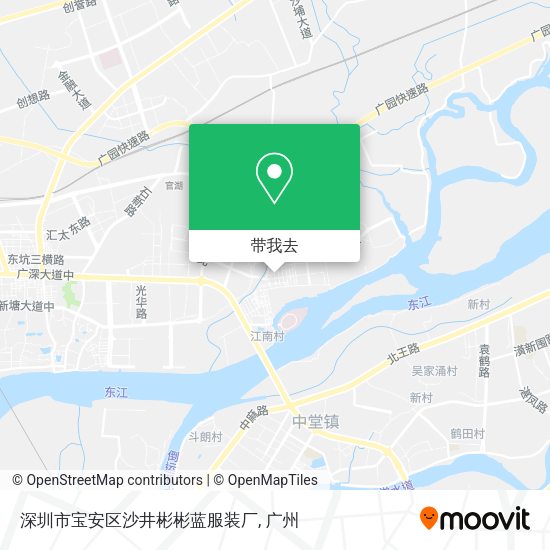 深圳市宝安区沙井彬彬蓝服装厂地图