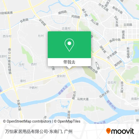 万怡家居用品有限公司-东南门地图
