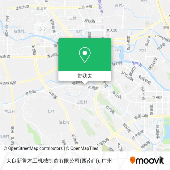 大良新鲁木工机械制造有限公司(西南门)地图