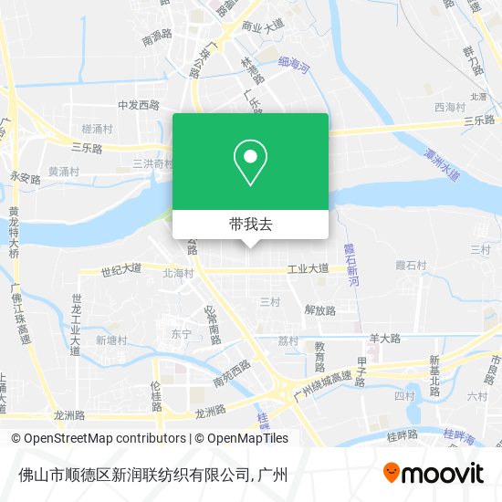 佛山市顺德区新润联纺织有限公司地图