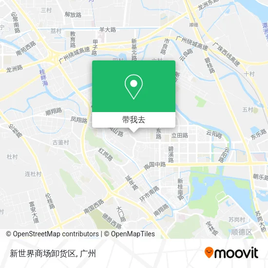 新世界商场卸货区地图