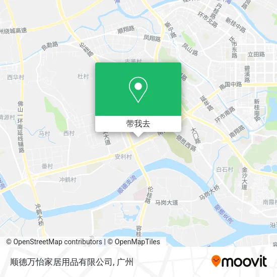 顺德万怡家居用品有限公司地图