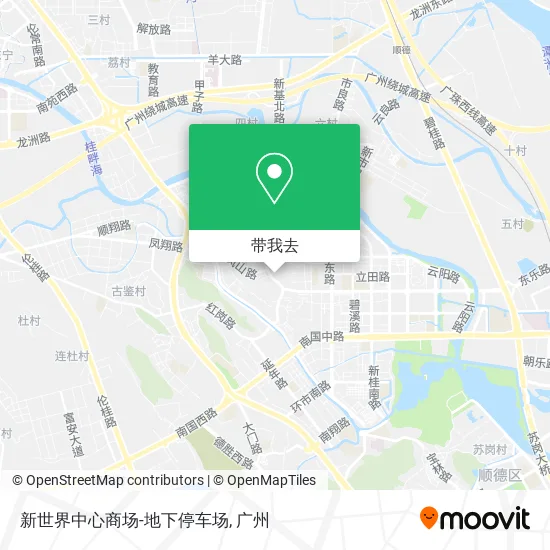 新世界中心商场-地下停车场地图