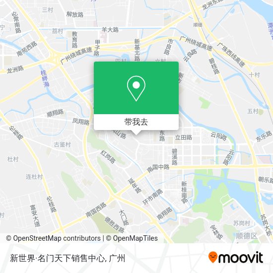 新世界·名门天下销售中心地图