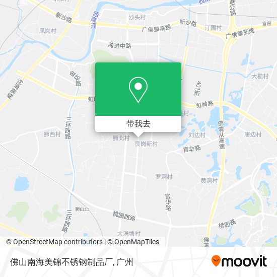 佛山南海美锦不锈钢制品厂地图