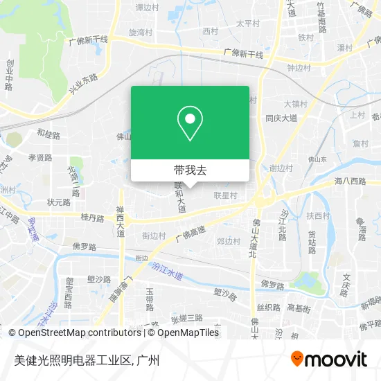 美健光照明电器工业区地图
