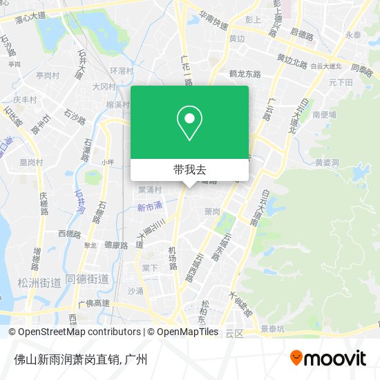 佛山新雨润萧岗直销地图
