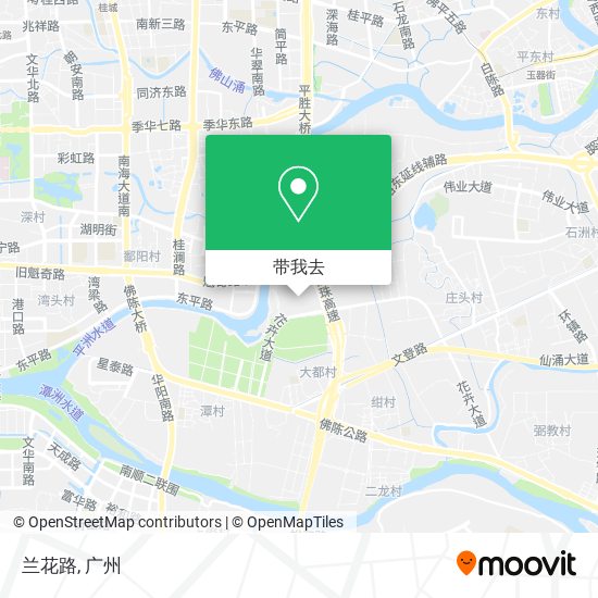 兰花路地图