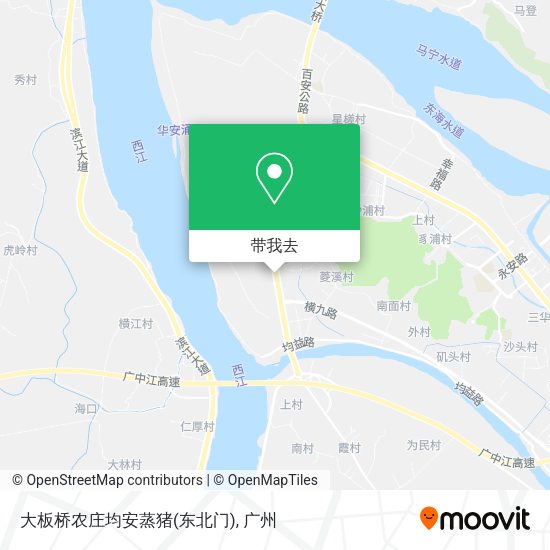 大板桥农庄均安蒸猪(东北门)地图