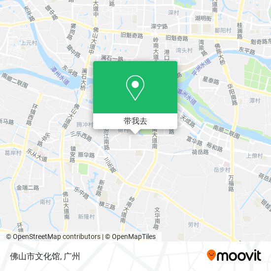 佛山市文化馆地图