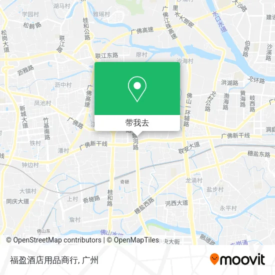 福盈酒店用品商行地图