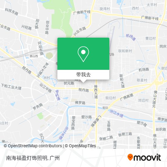 南海福盈灯饰照明地图