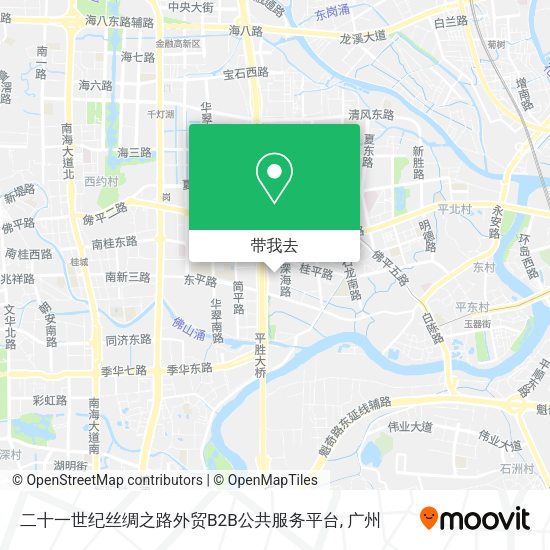 二十一世纪丝绸之路外贸B2B公共服务平台地图