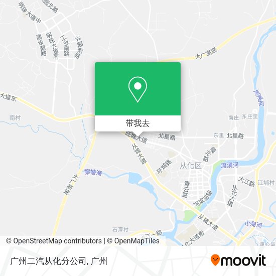 广州二汽从化分公司地图