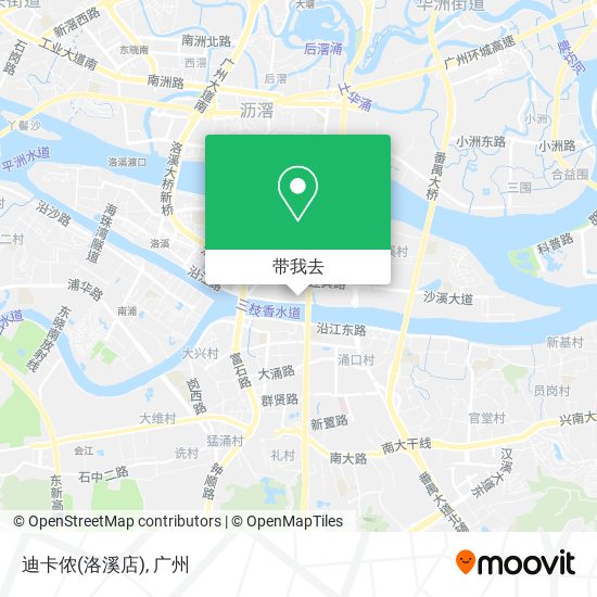 迪卡侬(洛溪店)地图