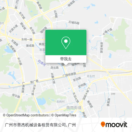 广州市善杰机械设备租赁有限公司地图